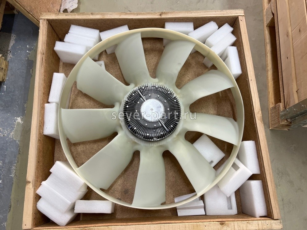 Вентилятор КАМАЗ-ЕВРО 704мм с вязкостной муфтой в сборе (дв.WEICHAI) / Borg Warner 020009741
